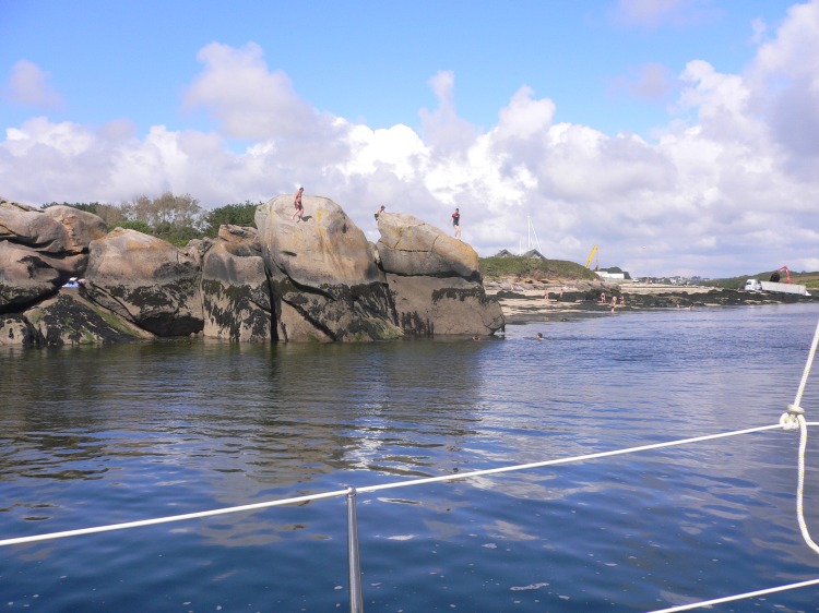 Roches  l'entre de l'Aber Ildut